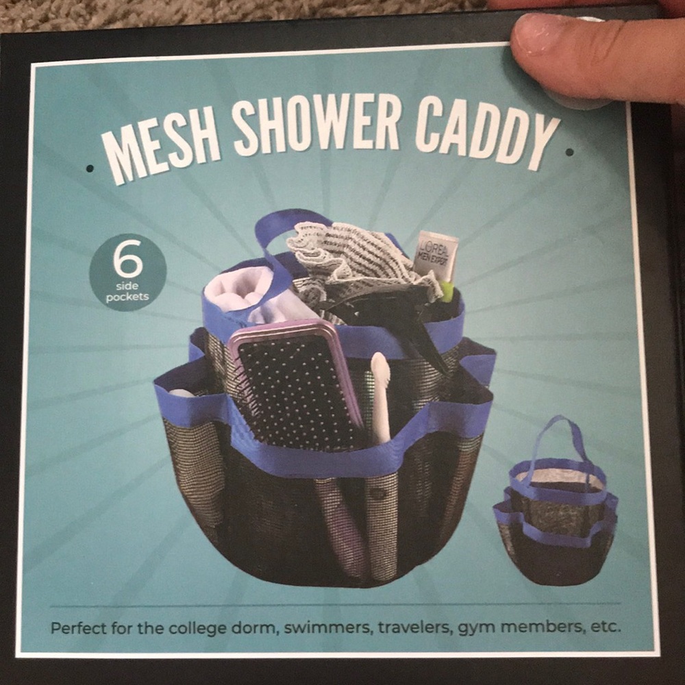 a shower caddy